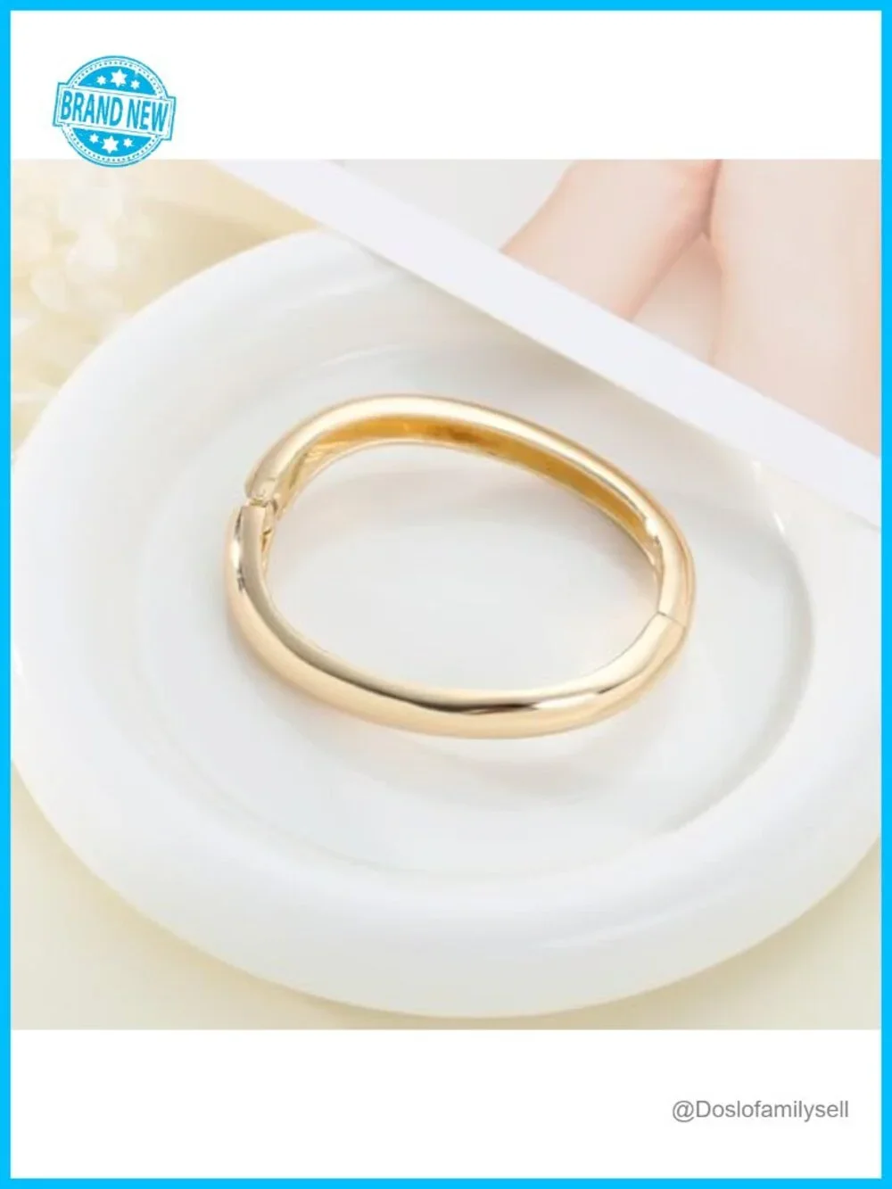 Gold Bangles Women Stackable Bracelet Set Non Tarnish Waterproof